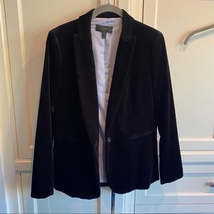 J Crew Black Velvet Blazer